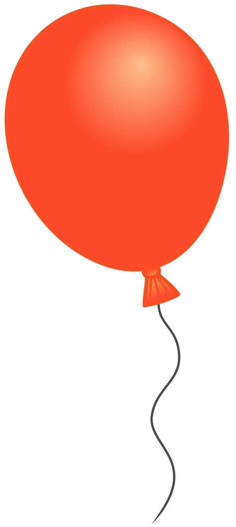 single balloon clipart  orange balloons birthday balloons