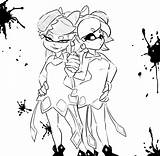 Callie Glacierclear Splatoon sketch template