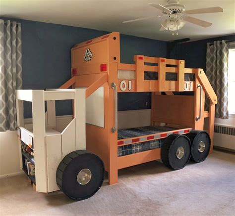 garbage truck bunk bed twin beds sprucd market
