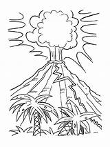 Vulkanausbruch Vulkan Raskrasil sketch template