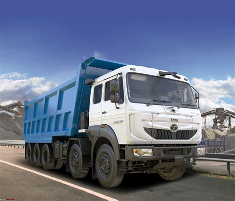tata launches indias largest tipper truck signa tk team bhp