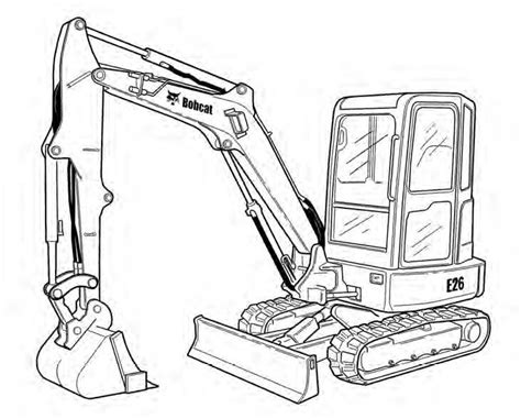 excavator drawing  getdrawings