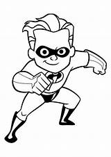 Coloring Pages Super Flash Hero Baby sketch template