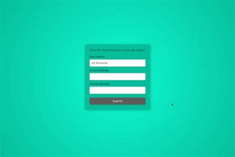 animate submit form webflow