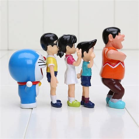 2019 Doraemon Figures 5 7cm Nobita Nobi Figure Pvc Dolls Shizuka