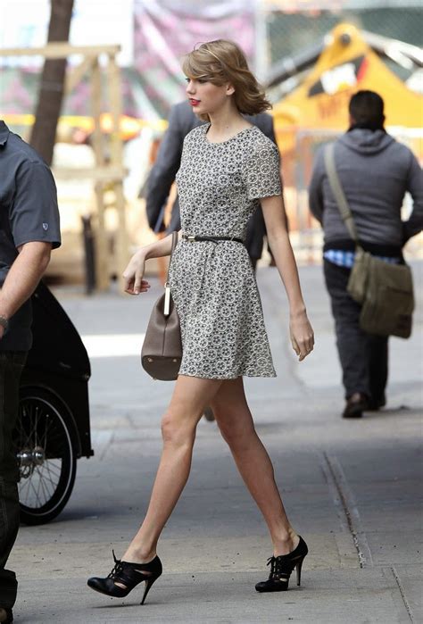 Taylor Swift Sports Flirty Mini Dress Out And About In Ny