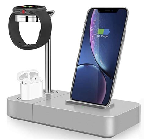 wireless charging station  multiple apple products