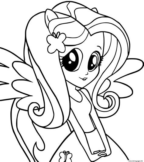 mlp  fluttershy coloring pages