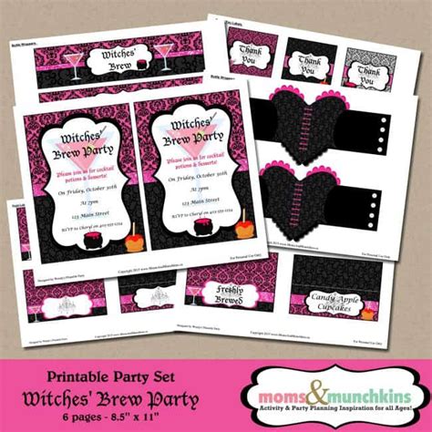 witches brew party ideas moms and munchkins