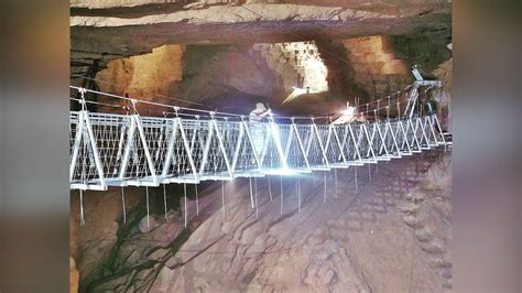 World S Longest Underground Swinging Bridge Is Complete And Open