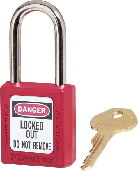 Master Lock 410 Safety Lockout Padlock Isolation Lock Red