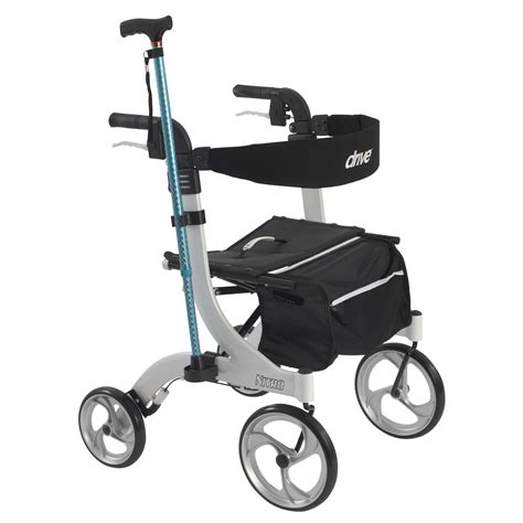 drive medical nitro rollator rolling walker cane holder