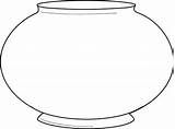 Bowl Fish Coloring Empty Pages Printable Choose Board Drawing sketch template