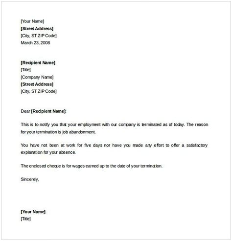 employee termination letter gotilo