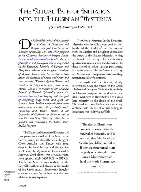 pdf ritual path of initiation into the eleusinian mysteries