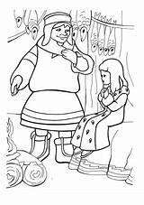 Queen Snow Coloring Pages Gerda Bae Man Lappish Shelter Provides Woman Who Categories Color sketch template