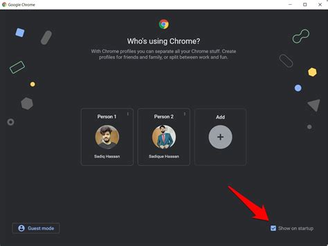 disable profiles screen  google chrome