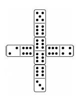 Coloring Dominoes Pages Games Printable sketch template
