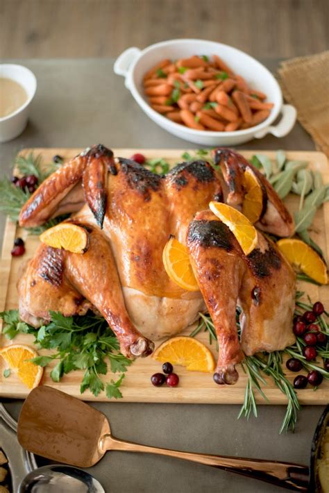 Spatchcock Cranberry Orange Glazed Turkey Recipe