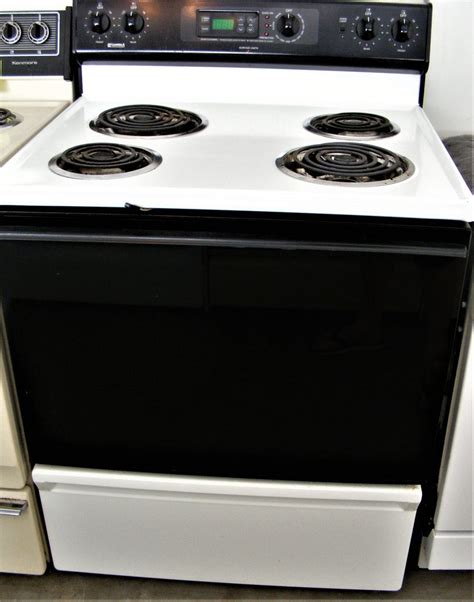 Used Reconditioned Kenmore Electric Range White Good Appliance