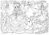 Coloring Mandala Sonhos Fairy S44 Fadas sketch template