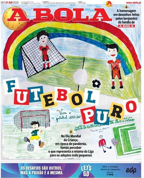 capa jornal a bola 1 junho 2020 capasjornais pt
