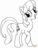 Pony Little Coloring Pages Cheerilee Mlp Fluttershy Crafts Drawing Online sketch template