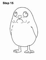 Porg Wars Star Draw Jedi Last Rid Inking Eraser Pencil Mark Step Every After sketch template