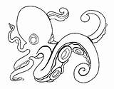 Octopus Angry Coloring Coloringcrew sketch template