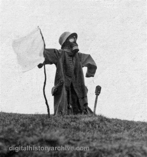 Wwi 1918 A Surrender Scarecrow Dressed In German