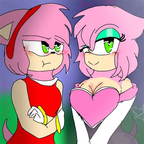Amy Rose And Amy Rouge By Amnesia Insanity On Deviantart