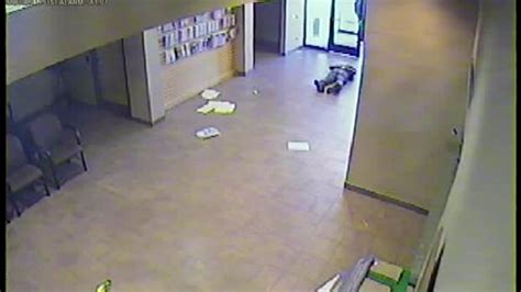 Video Man Goes On Rampage Destroys Grafton Police Department Lobby