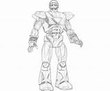 Coloring Pages Sentinel Marvel Giant Capcom Vs Iron Armor Template sketch template