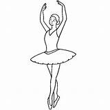 Coloring Ballerina Ballet Position Pages Fifth Doing Color Printable Print Everfreecoloring sketch template