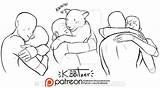 Hug Base Kibbitzer Hugging Patreon Cuddles Noses Corsets Cuddle Dibujo Anatomy sketch template