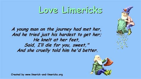 ♥♣♥ Love Limericks Example Limerick Poems ♥♣♥ Youtube