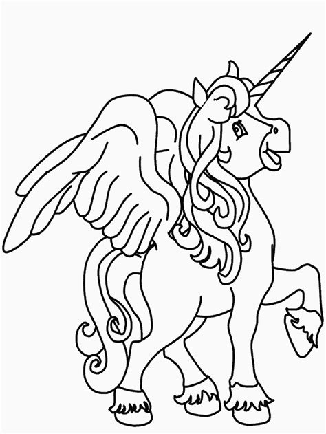 printable unicorn coloring pages  kids