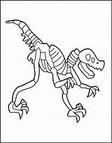 Fossil Coloring Dinosaur Pages Printable Skeleton Triceratops Getdrawings Drawing Getcolorings sketch template
