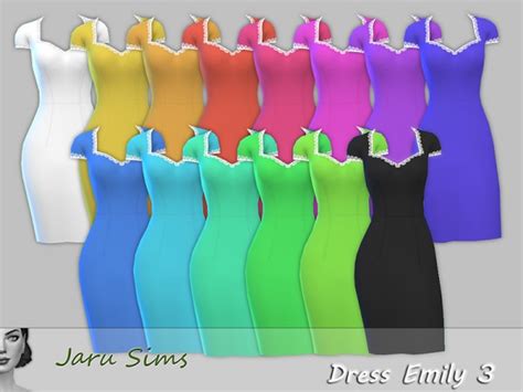 the sims resource dress emily 3 by jaru sims sims 4