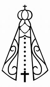 Senhora Aparecida Tatoo Virgen Adesivo Religiosas Bordado Bordar Santas Religioso Bleistift Quadrorama Relacionada Patrones Padroeira Tarapaca Adesivos Siluetas Branco Cnc sketch template