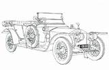 Royce Rolls Coloring Pages Car Template A4 sketch template