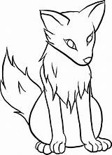 Wolf Anime Easy Drawing Pup Draw Wolves Drawings Coloring Pages Cute Clipart Lineart Pups Google Girl Puppy Sketch Search Step sketch template