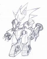 Sonic Mecha Armored Deviantart sketch template