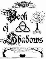 Book Shadows Cover Wiccan Parchment Spells Pages Pagan Wicca Occult Coloring Witch Spell Ebay Board Books Shadow Candle Witchcraft Adult sketch template