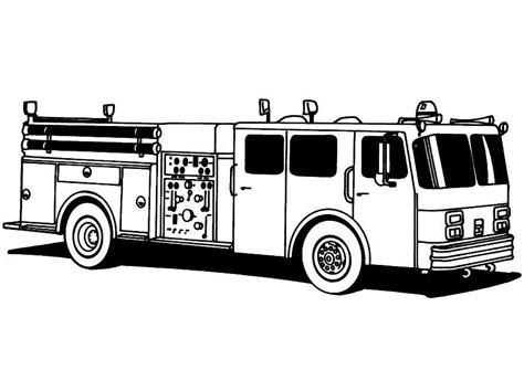 coloring page firetruck  printable coloring pages img