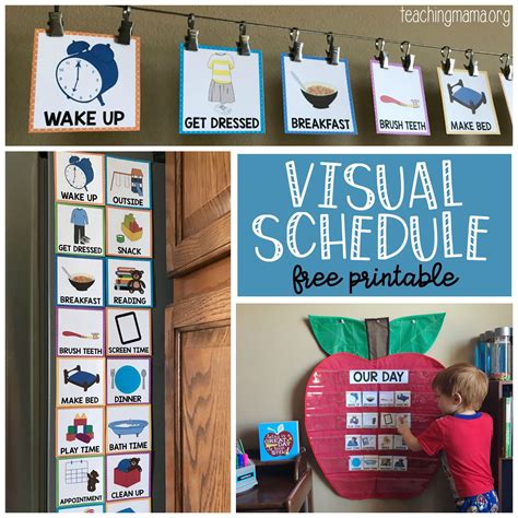 visual schedule  toddlers toddler visual schedule visual schedule