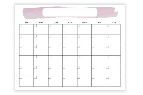 blank editable calendar template printable template calendar