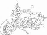 Guzzi Facili Corsa Motocicletta Trendmetr sketch template