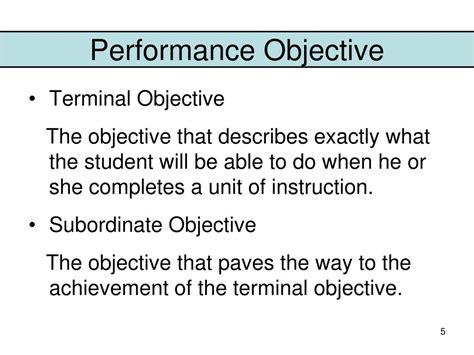lecture  writing performance objectives powerpoint  id
