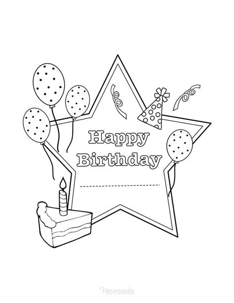 happy birthday coloring pages  kids happy birthday coloring